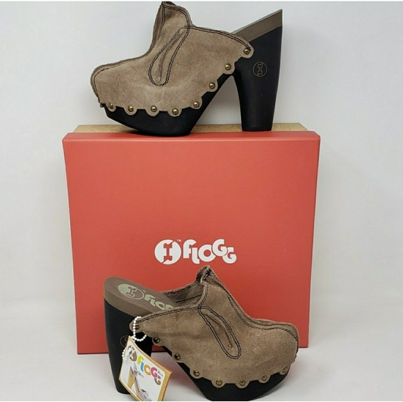 Flogg Suede Cloggs 6.5 - Picture 4 of 8